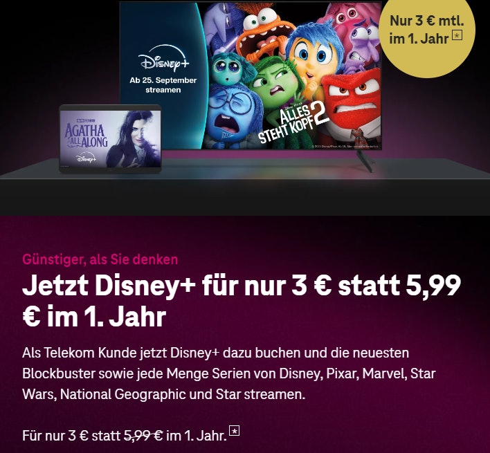 Disney+ Sonderangebot
