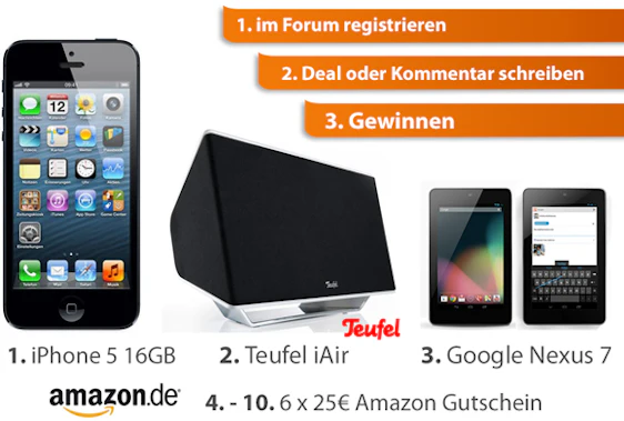 Deals im Schnäppchenfuchs Forum teilen und Preise im Wert von über 1.500€ gewinnen! *Auslosung*
