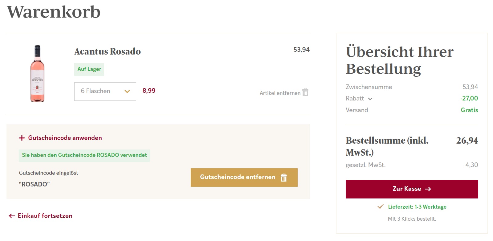 Weinboerse-Gutscheincode-einloesen