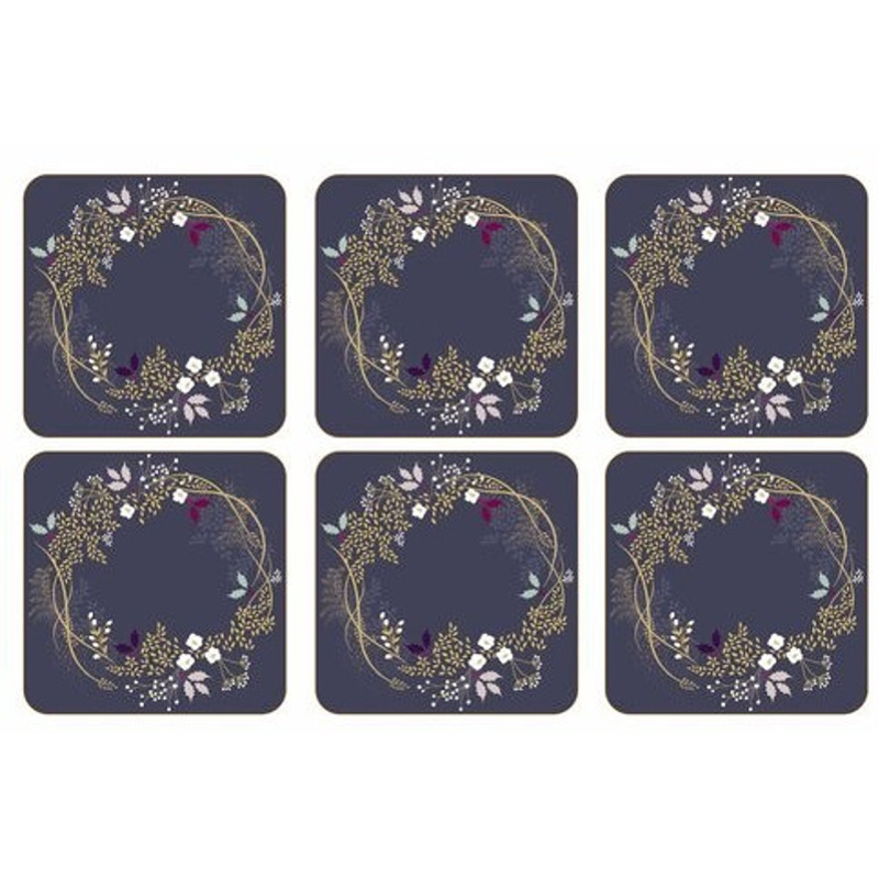 Pimpernel Garland Glasuntersetzer 6er Pack blau: Spart 3,21€