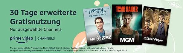 Nur noch heute! 10 Prime Video Channels 30 Tage lang gratis testen - z.B. MGM mit vielen Kultfilmen