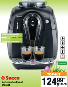Philips Saeco Xsmall für 149€ (nur für Gewerbetreibende) - Kaffeevollautomat