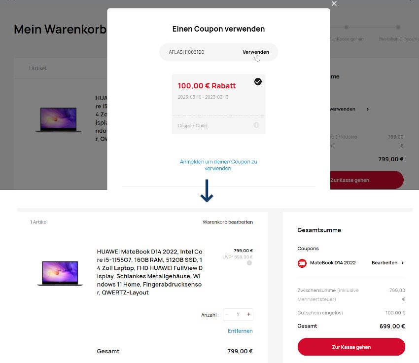 huawei-matebook-d14-2022-warenkorb