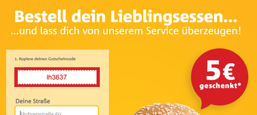 5€ Lieferheld Gutschein ab 15€ *UPDATE2*