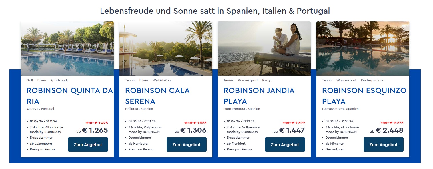 Robinson-Club-Early-Bird-Angebote Robinson-Club-Early-Bird-Angebote