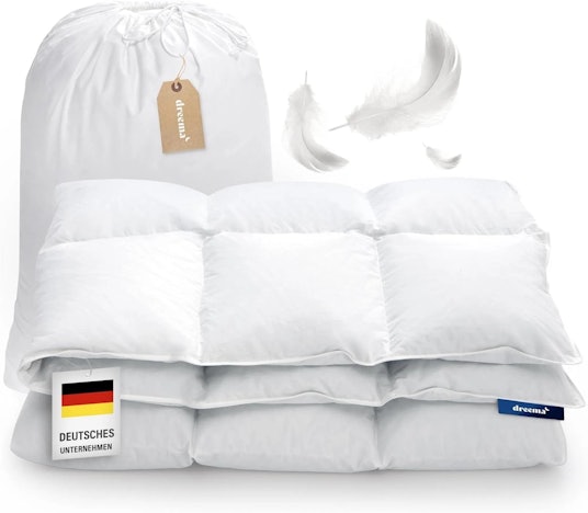 DREEMA Ganzjahres Daunendecke 135x200 für 101,15€ durch 15% Gutschein