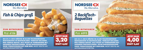 Nordsee Gutscheine zum Ausdrucken
