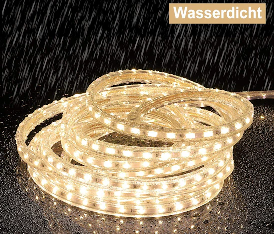 300 LEDs wasserdicht 210V-240V LED Strip, 3000K warmweiss