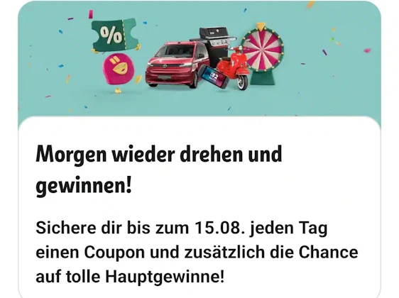 Das Rewe Glücksrad ist zurück - kostenlos - ohne Einkauf 😍