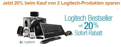 20% Rabatt auf 2 Logitech-Produkte bei Amazon - z.B. Logitech Squeezebox für 103€, Harmony One Plus für 87€ und K750 Tastatur für 57€