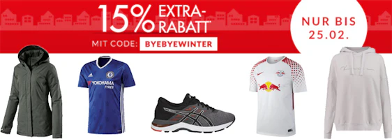 15% Rabatt auf bereits reduzierte Ware bei Engelhorn - z. B. Asics Gel Flux 5 für 68€