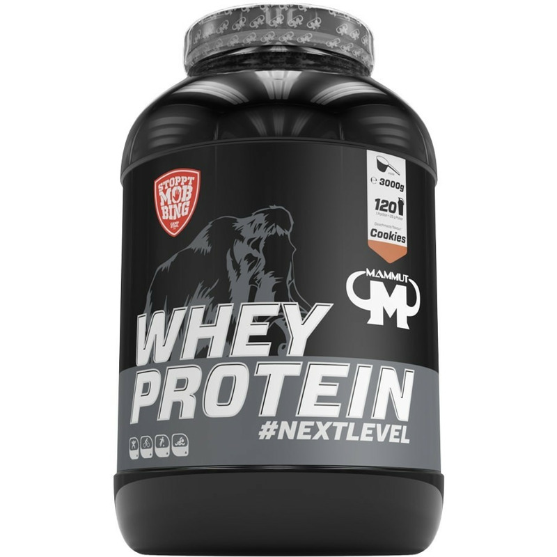 Mammut Whey Protein 3000 g cookies mit 32% Rabatt