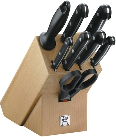 Zwilling Messerblock Twin Gourmet (9-teilig) für 112€ - mit 5 Messern,