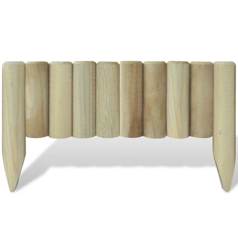 vidaXL Rasenkanten 10 STK. 60 cm Holz