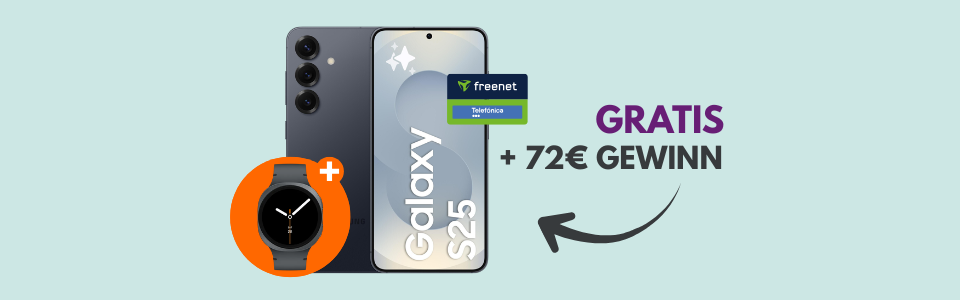 Galaxy S25 & Galaxy Watch8 im 25GB Telefónica-Tarif