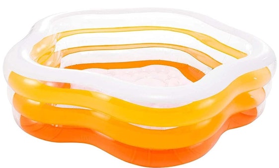 Intex Kinder-Planschbecken für 13€ - aufblasbarer Boden, Maße 185 x 180 x 53cm (Prime)