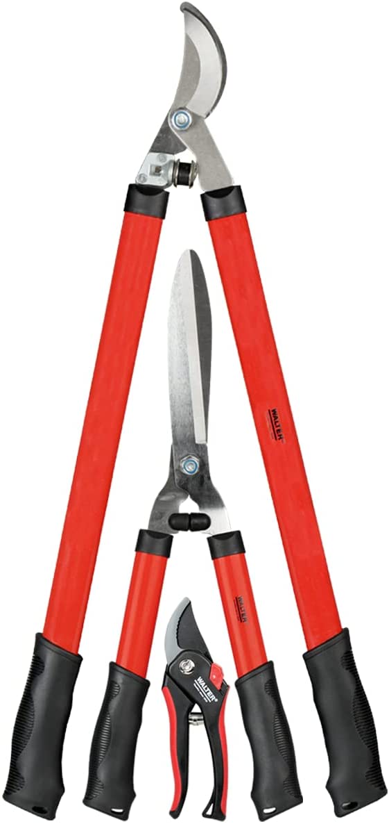 Walter Gartenscherenset für 20€ - 3-teilig bestehend aus Rosen-, Hecken- &amp; Astschere