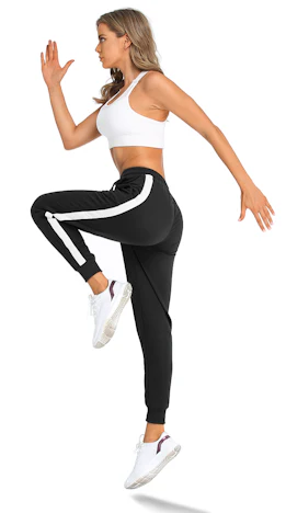 Jogginghose Damen Lang Sporthose Frauen Laufhose Damenhose mit Gummizug