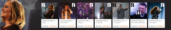 8 gratis Songs von den Brit Awards 2016 - bei Google Play