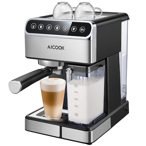 Aicook Automatische Kaffeemaschine, Edelstahl für 89.99€