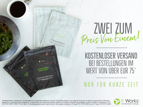2 Wraps bekommen und 1 zahlen, ab 75,-€ keine versnadkosten