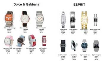 D&G und Esprit Uhren bei Preisbock
