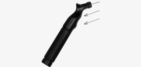 Ronaldinho Dual Action Pump für 1€ - Ballpumpe für unterwegs, Länge aufgezogen 32 cm
