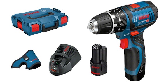 Bosch Professional GSB 12-2-LI für 115€ – Akku-Schlagbohrschraube mit 2x 2Ah-Akkus und L-Boxx
