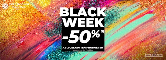 Black Friday Week bei Yves Rocher - 50% Rabatt ab dem 2. Produkt im Warenkorb + bis zu 2 Geschenke