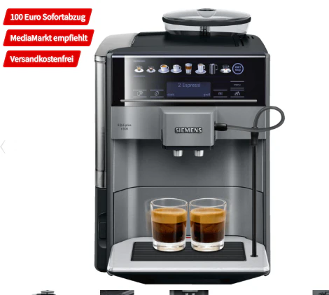 SIEMENS TE651509DE EQ.6 Plus S100 Kaffeevollautomat