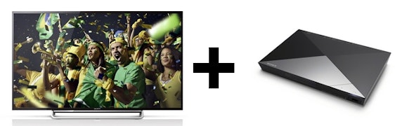 Sony KDL-48W605B + Sony BDP-S5200 für 499€ - 48" Fernseher mit Full-HD, Smart TV und Triple Tuner