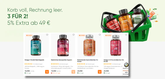 3-für-2-Aktion bei WeightWorld! 🌿 1 Packung gratis
