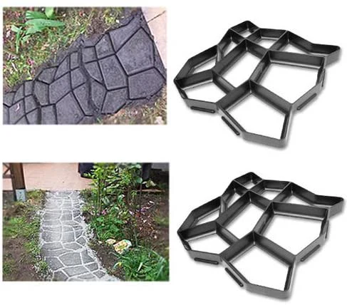 Hengda 2x Schalungsform für Beton Garten Gehwegen Trittsteinen, DIY