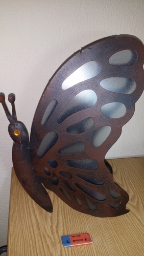 Metalltiere Schmetterling oder Fisch mit Solar LED XL für den Garten nur 9,98€