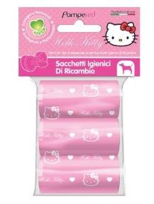 Hello Kitty KOTZBEUTEL rosa/weiss, 3 Rollen für 5,95 EUR