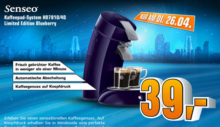 Philips Senseo HD7810/40 für 39€ bei Saturn (Update)