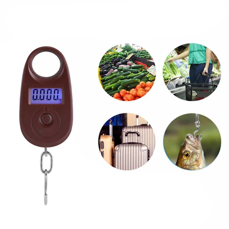 Mini Digitalwaage Elektronische Hanging Gepäck-Skala Genaue Fischen-Tasche wiegende Skala LCD-Anzeige
