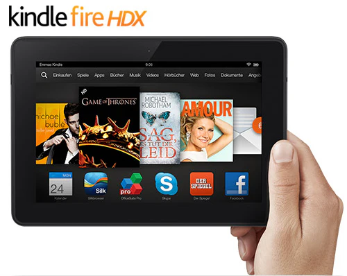 20% auf alle Kindle Fire HDX Modelle - z.B. HDX 8.9 (16 GB, WLAN, Werbung) für 303€
