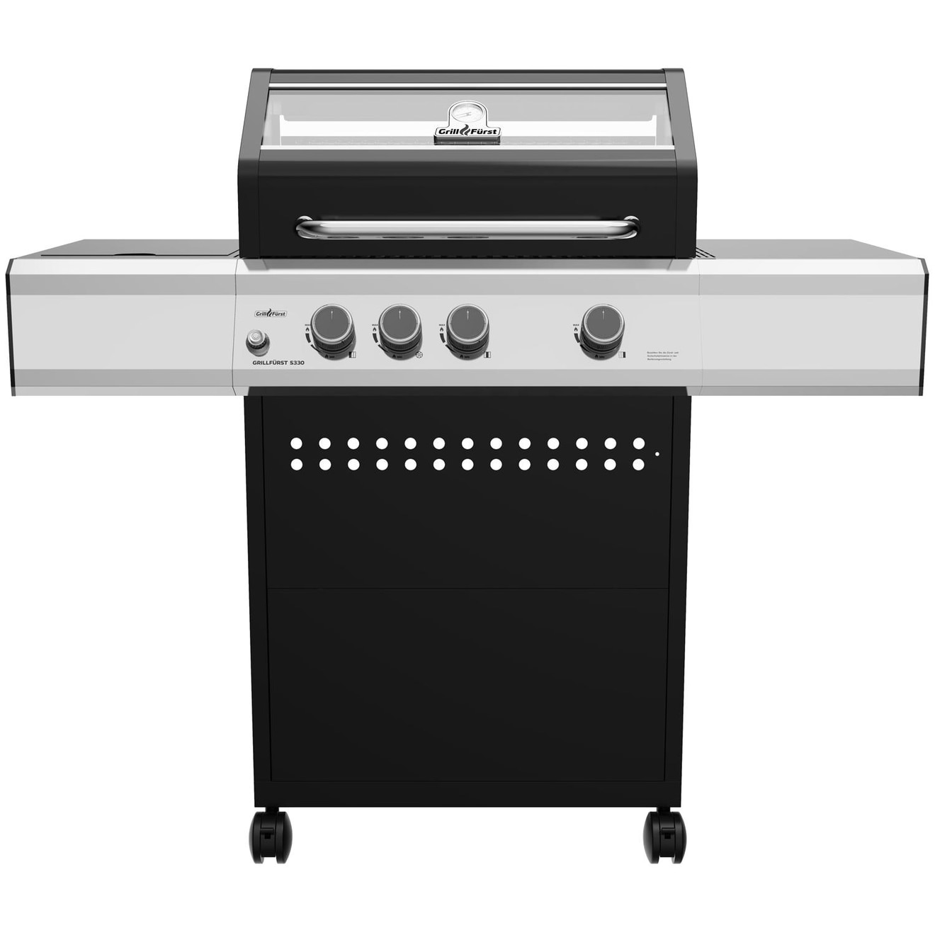 Grillfürst S330G für 349€ - 3-Brenner Gasgrill mit Seitenkocher