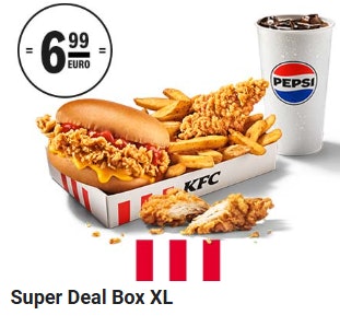 KFC-Gutscheine-und-Coupons-Chick-n-Chill-Bucket KFC Gutscheine: Super Deal Box XL mit Crispy Burger für 6,99€