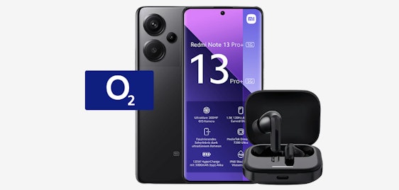 Eff. GRATIS 🤩 Xiaomi Redmi Note 13 Pro+ mit Redmi Buds 5 im 4GB o2-Tarif für 9,99€/Monat