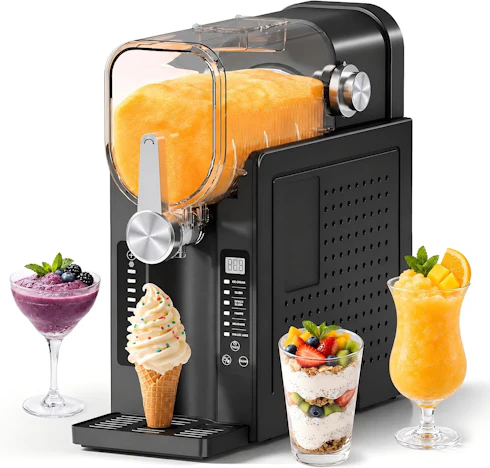 INITIO Slush Maschine 2L für Zuhause, 6 Programme + Selbstreinigung – 30% mit Code