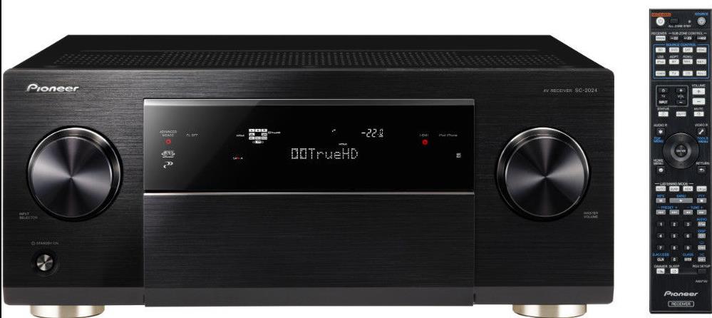 Pioneer SC-2024 für 599€ - 7.2 AV Netzwerkreceiver mit Airplay, WLAN, Bluetooth und NFC - schwarz *UPDATE*