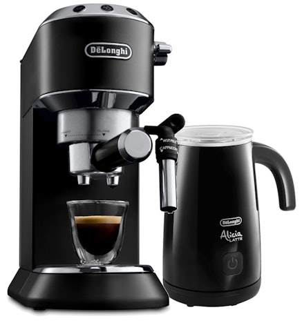De'Longhi Dedica Style EC 685 inkl. Alicia Latte EMF2 für 129€ - Siebträger-Esspressomaschine mit Milchaufschäumer