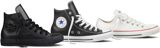 Converse Chuck Taylor All Star Leather für 45€ - in 8 unterschiedlichen Farben und Höhen