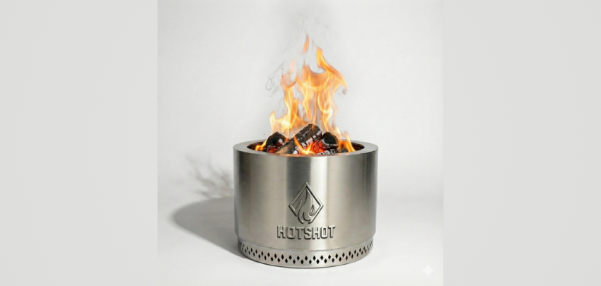 Edelstahl Feuerfass für 115€ 🔥 - raucharme Verbrennung, inkl. Tasche, rostfrei ♨️