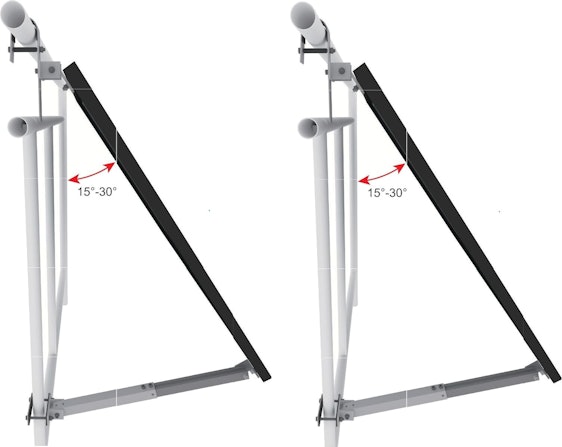 2 Stück Tinos Balkonkraftwerk-Halterungen für 79€ – für Balkon/Dach/Freistehend