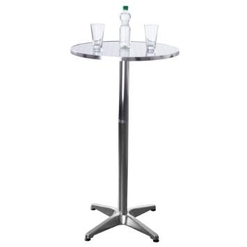(Amazon) Stehtisch Aluminium - höhenverstellbar 70-110cm - alter Preis 49,95€, jetzt nur noch 32,95€