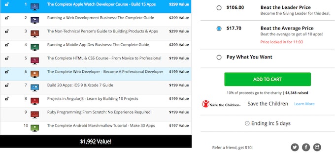 Freie Preiswahl fuer Programmierkurse