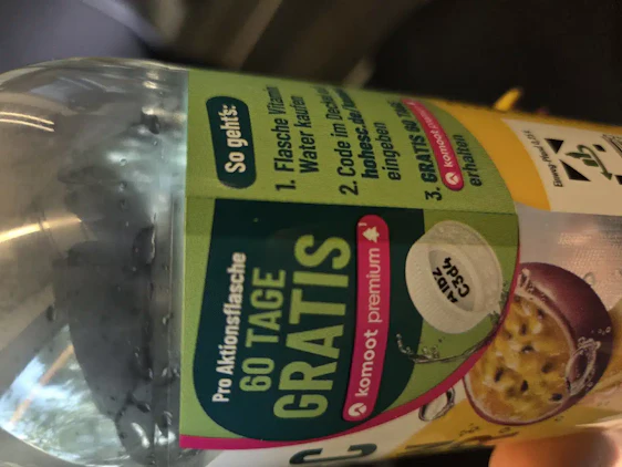 Hohes C Vitamin Water kaufen und 60 Tage Komoot Premium gratis bekommen ( Code im Deckel )